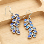 Moonstone Leaf Earrings