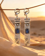 Waterdrop Sapphire Personalized Earrings