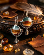 National Style Lustrous Earrings