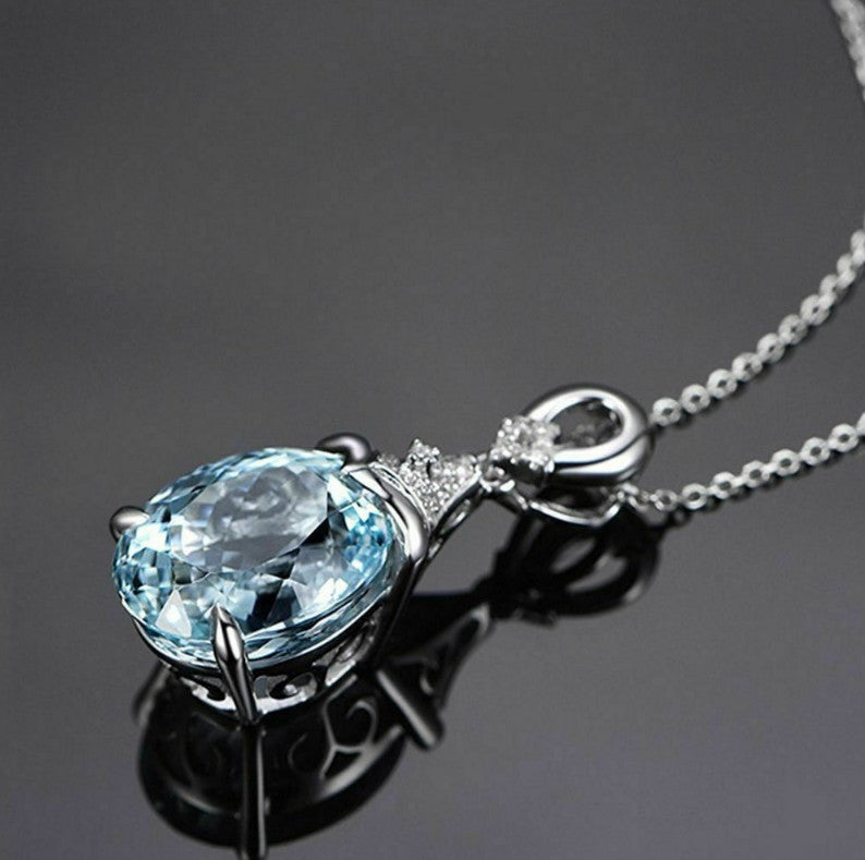 Diamond-Studded Colored Gemstone Necklace