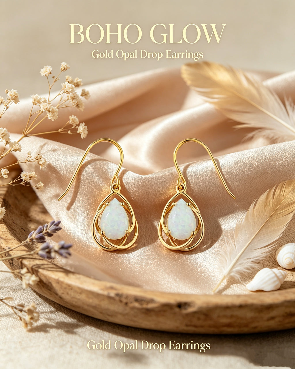 Opal Teardrop Earrings