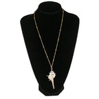 Gold-Edge Ocean-Style Necklace