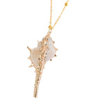 Gold-Edge Ocean-Style Necklace