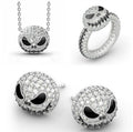 Diamond-Encrusted Skull Set