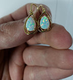 Opal Teardrop Earrings for Women