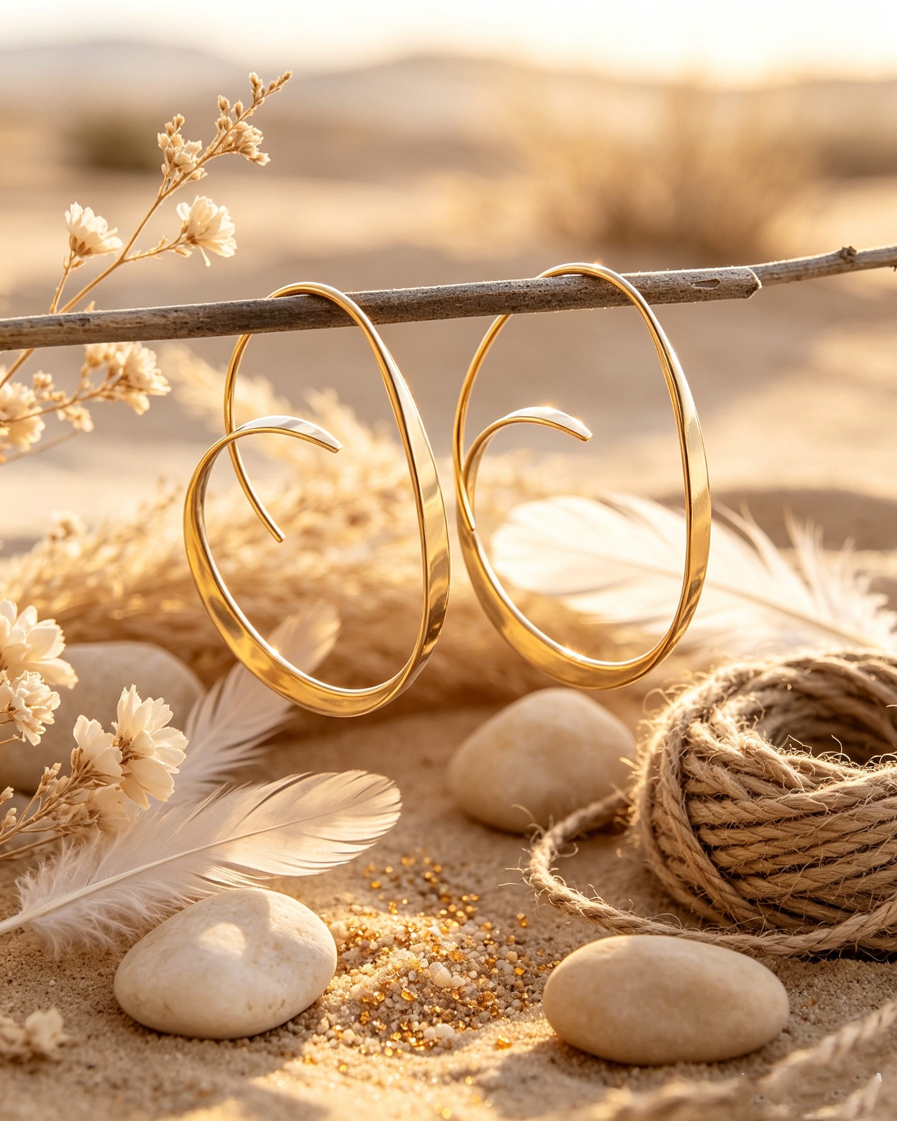 Exaggerated Geometric Irregular Earrings