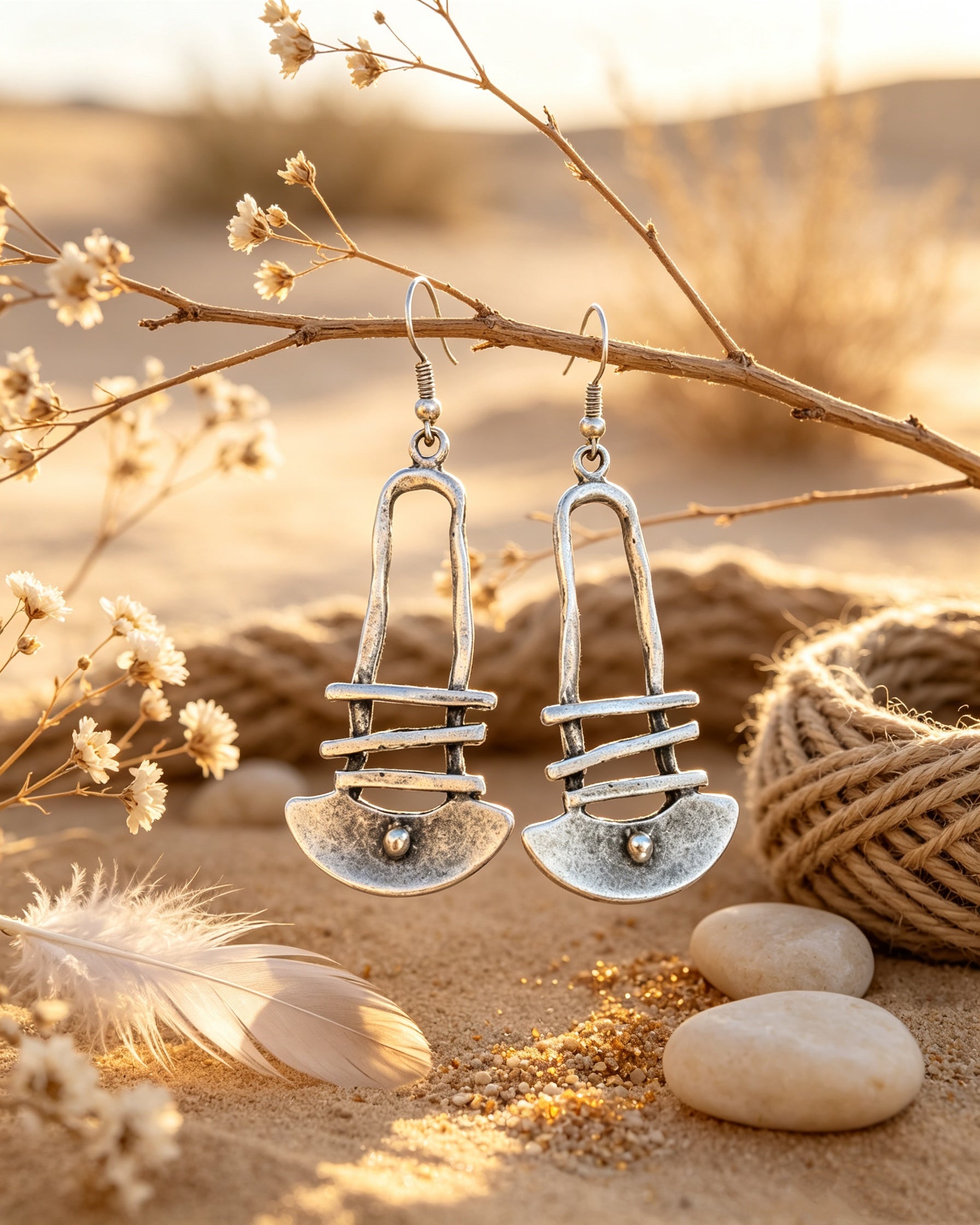Staircase Geometric Earrings