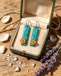 Floral Oil Painting Earrings