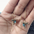 Red Bird-Shaped Earrings