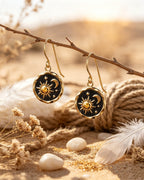 Sun and Moon Earrings Pendant