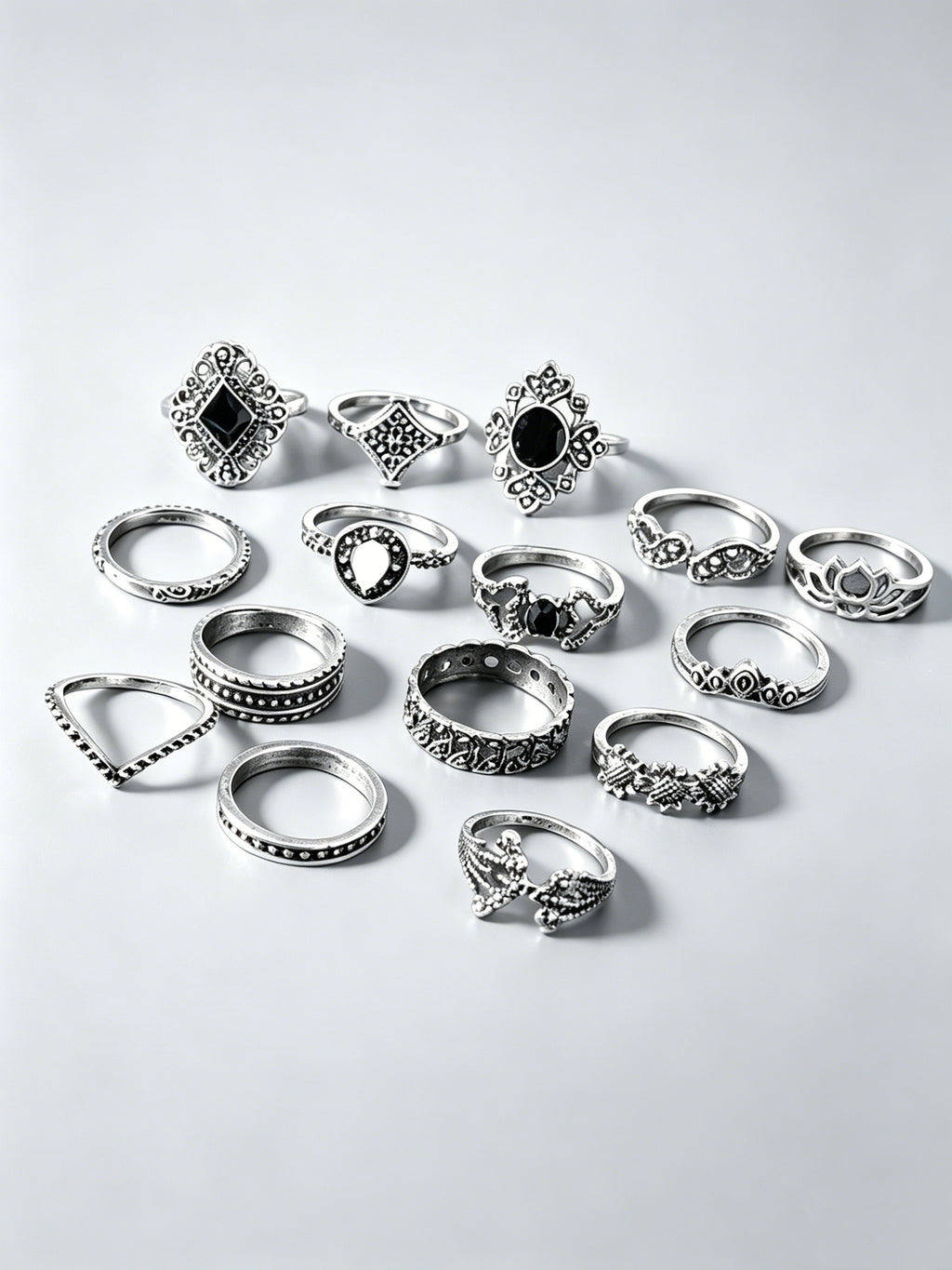 Retro Joint Ring Set