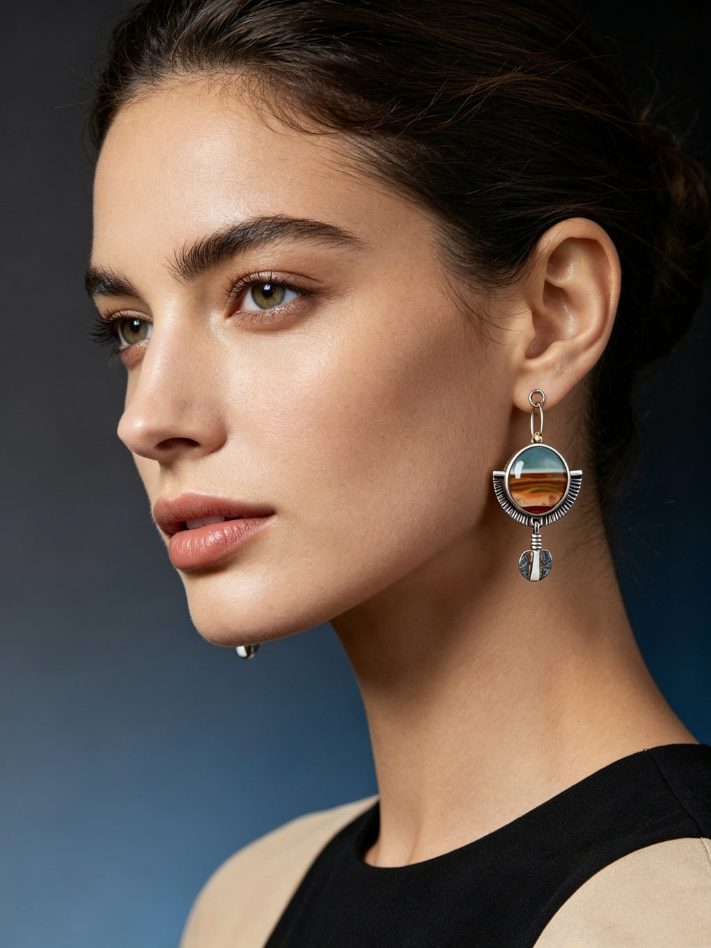 National Style Lustrous Earrings