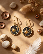 Sun and Moon Earrings Pendant