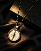Ancient Compass Time Gem Necklace