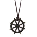 Rudder Pendant Bronze Necklace