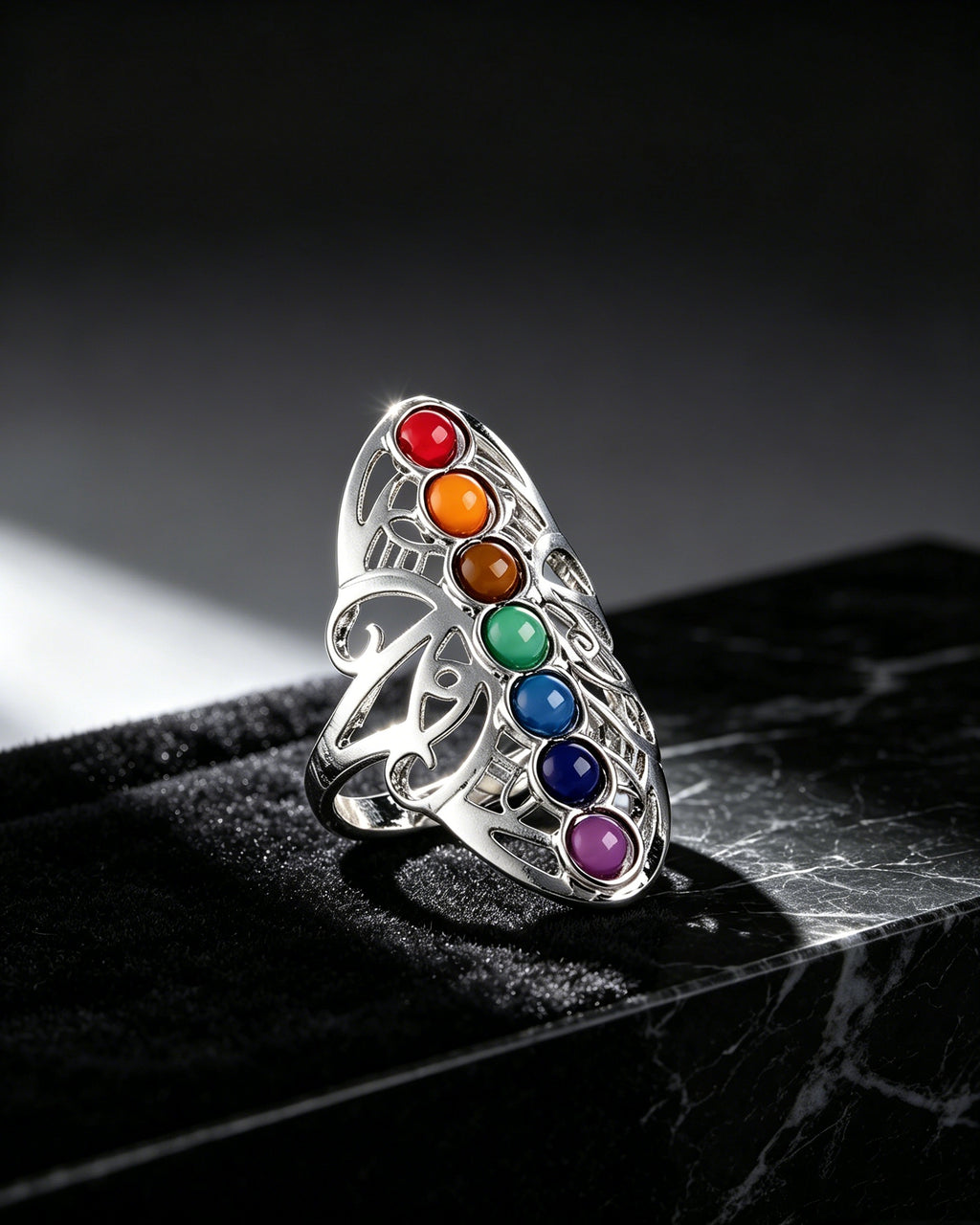New Colorful Stone Ring