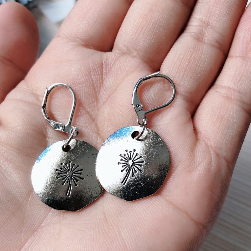 Simple Dandelion Earrings