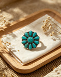 Bohemian Style Turquoise Ring