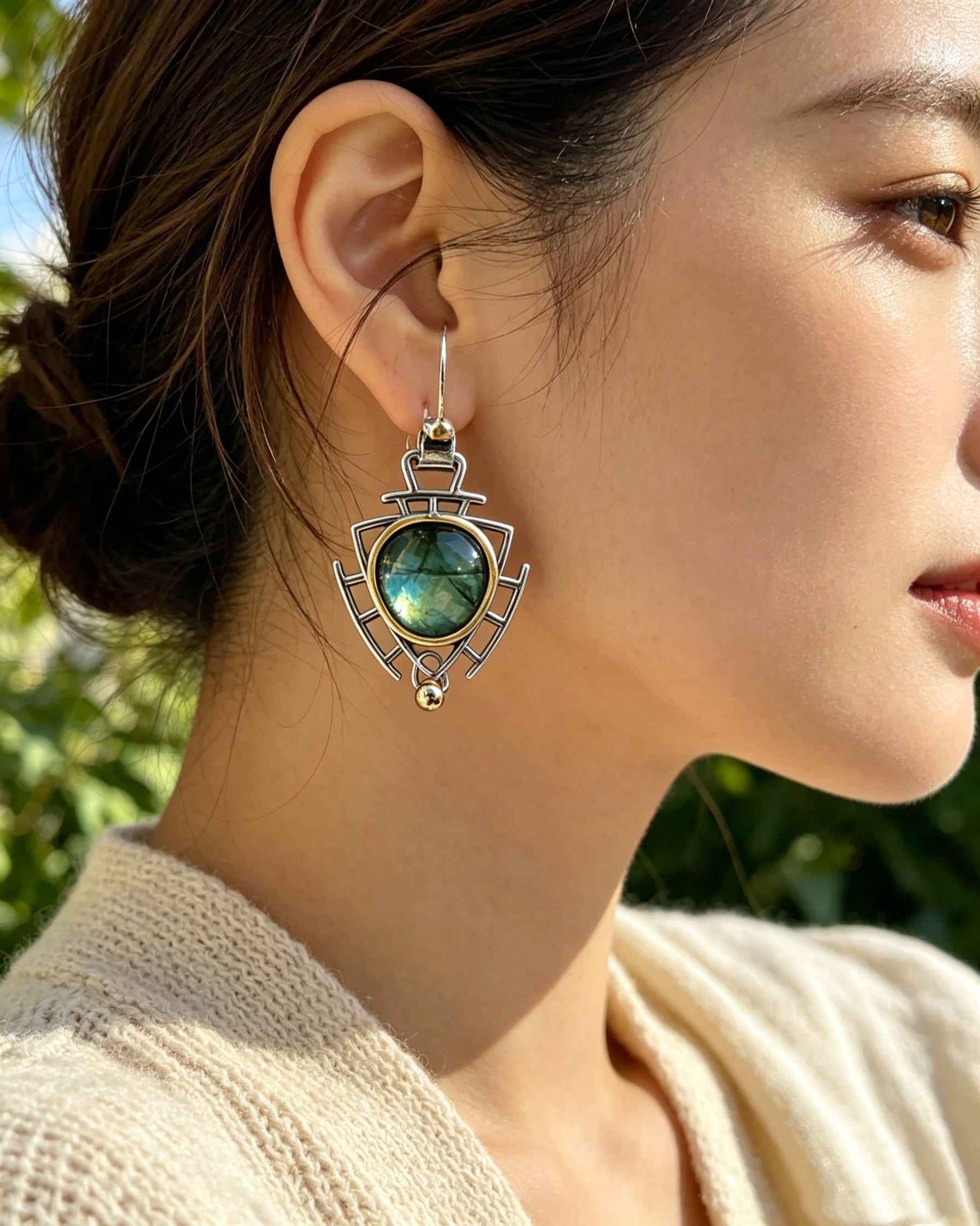 Heart-Shaped Unique Earrings