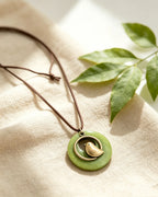 Wooden Bird Pendant Necklace