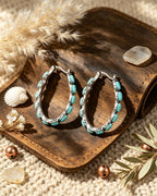 U-Shaped Turquoise Earrings