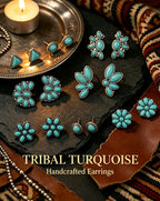 Bohemian Turquoise Earring 12-Piece Set
