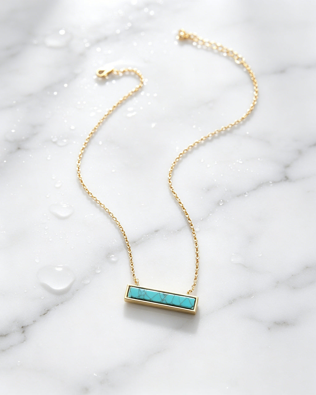 One-Piece Turquoise Necklace