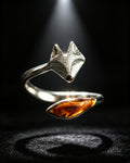 Fashionable Little Fox Opening Ring