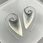 Geometric Triangular Spiral Earrings