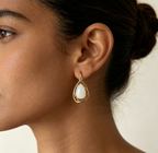 Opal Teardrop Earrings for Women