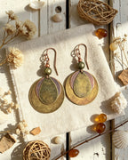 Bronze Ring-Shaped Earrings