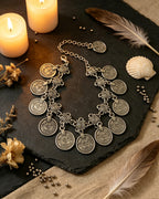 DIY Vintage-style Coin Anklet