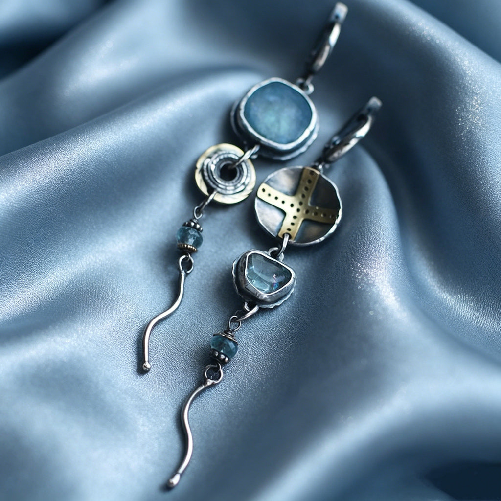 Asymmetric Long Earrings