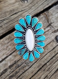 New 925 Silver Turquoise Ring