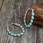 U-Shaped Turquoise Earrings