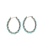 U-Shaped Turquoise Earrings