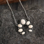 U-shaped Water-drop Turquoise Pendant Necklace