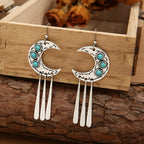 Turquoise Tassel Earrings