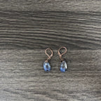 Blue/Orange Gemstone Earrings