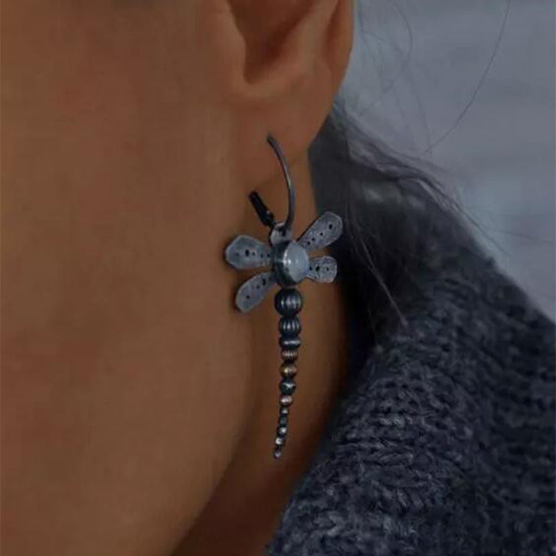 Dragonfly Moonstone Earrings