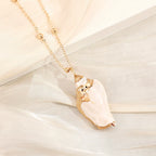 Gold-Edge Ocean-Style Necklace