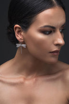 Spherical Dragonfly Long Earrings