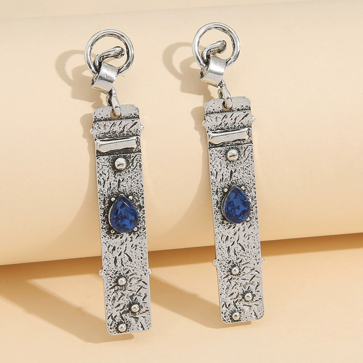 Waterdrop Sapphire Personalized Earrings