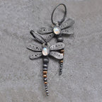 Dragonfly Moonstone Earrings