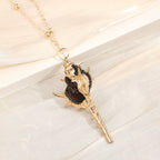 Gold-Edge Ocean-Style Necklace