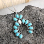 Pumpkin Flower Pendant Necklace
