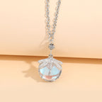 Crystal Dragonfly Pendant Necklace
