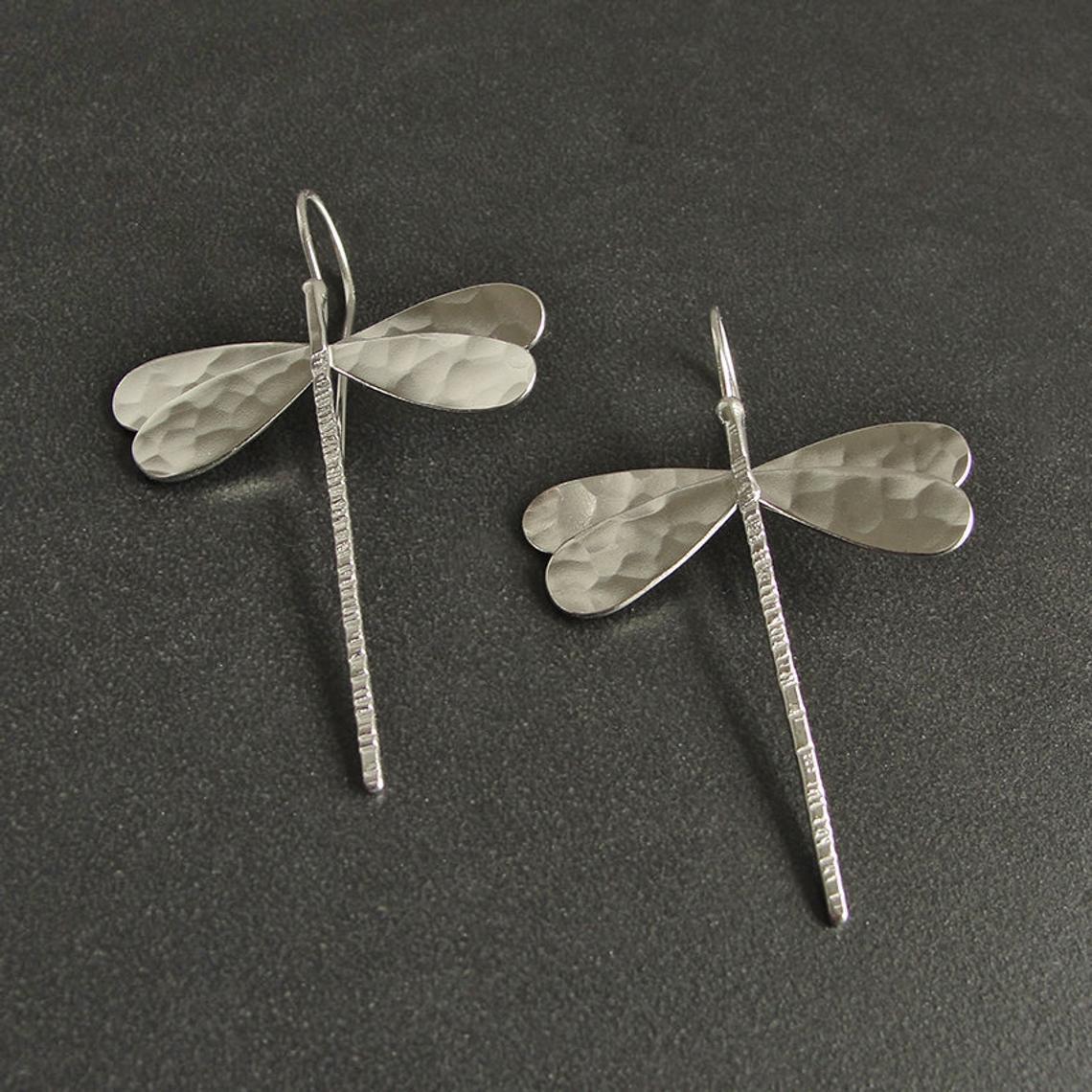 Spherical Dragonfly Long Earrings