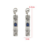 Waterdrop Sapphire Personalized Earrings