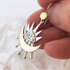 Sun and Moon Fashion Earrings